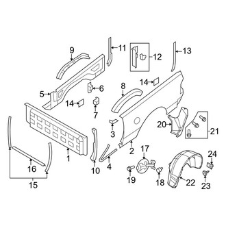 Ram OE - Pick Up Box - Front & Side Panels (W/O Rambox)