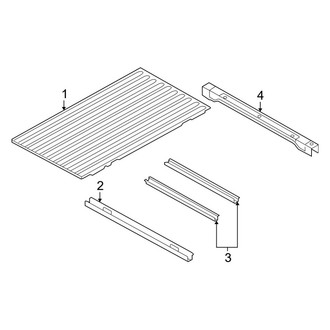 Ram OE - Pick Up Box - Floor (8' Bed), (2500 Big Horn / Laramie / Laramie Longhorn / Limited / Outdoorsman / Power Wagon / SLT / Tradesman)
