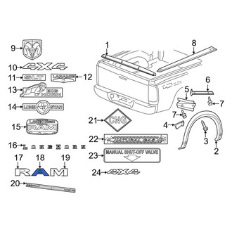Ram OE - Rear Tailgate Emblem