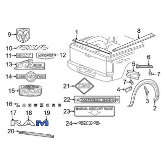 Ram OE - Rear Tailgate Emblem