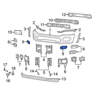 Ram OE - Front Bumper Cover Spacer Panel