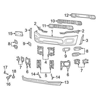 Ram OE - Front Bumper - Bumper & Components