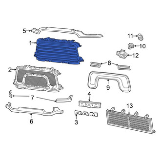 Ram OE - Front Upper Grille