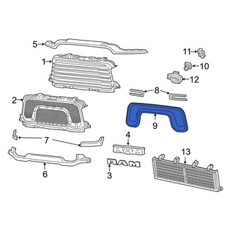 Ram OE - Front Center Grille Molding