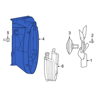 Ram OE - Outer Engine Cooling Fan Shroud