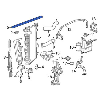 Ram OE - Center Radiator Air Seal