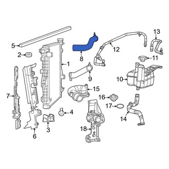 Ram OE - Upper Radiator Coolant Hose