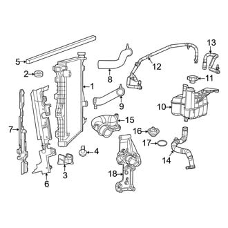 Ram OE - Cooling - Radiator & Components (6.7L)