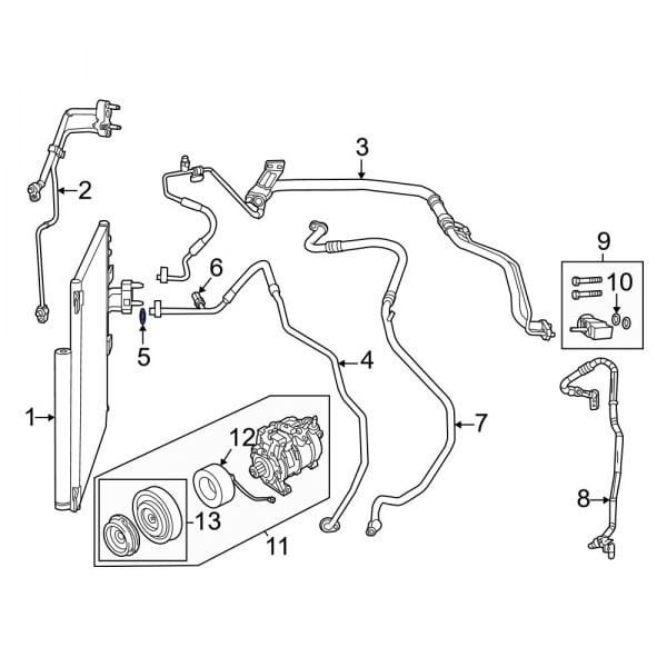 A/C Refrigerant Line O-Ring