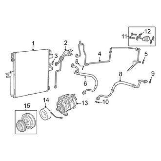Ram OE - Air Conditioner & Heater - Condenser, Compressor & Lines (6.7L)