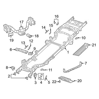 Ram OE - Frame & Components (6.4' Box Frame & Crossmembers), (Crew Cab)