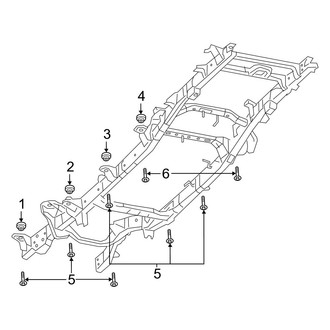 Ram OE - Frame & Components (Body Mounting), (Big Horn / Laramie / Laramie Longhorn / Limited / Lone Star Mega Cab)