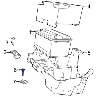 Ram OE - Battery Tray Bolt