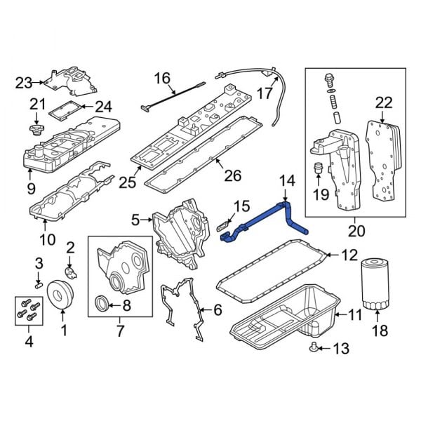 Engine Oil Pump Pickup Tube