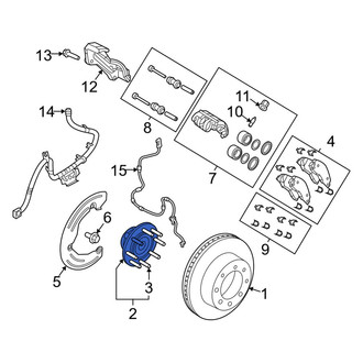 Ram OE - Front Wheel Bearing and Hub Assembly