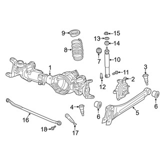 Ram OE - Front Suspension - Shocks & Suspension Components (4WD 6.4L)