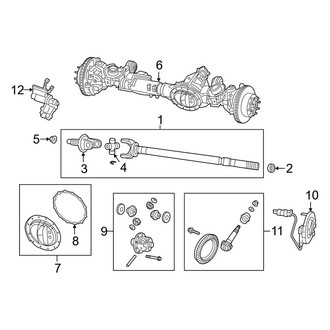 Ram OE - Front Suspension - Front Axle & Carrier