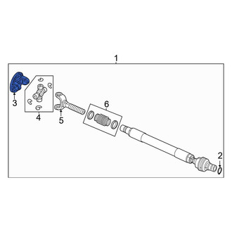 Ram OE - Front Drive Shaft Flange Yoke