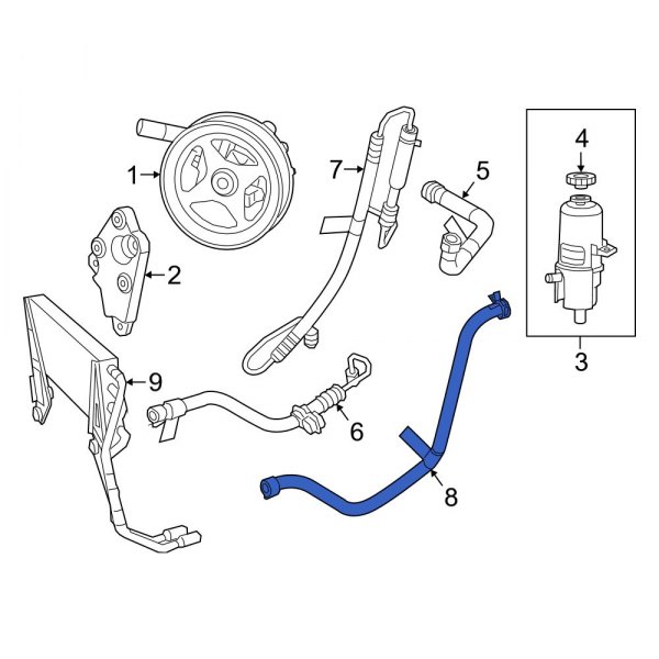 Power Steering Reservoir Hose