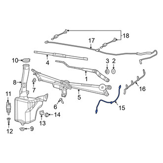 Ram OE - Front Windshield Washer Hose