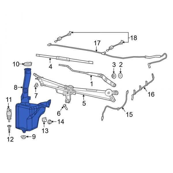 Washer Fluid Reservoir