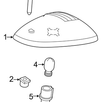 Ram OE - Cab - Roof Lamps (Regular Cab), (Regular Cab)