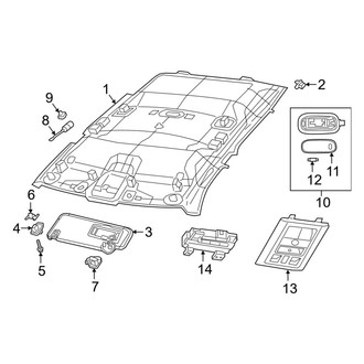 Ram OE - Cab - Interior Trim (Headliner & Components), (Regular Cab)