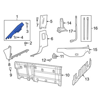 Ram OE - Left Body A-Pillar Trim Panel