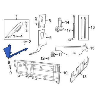 Ram OE - Left Kick Panel Trim