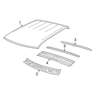 Ram OE - Cab - Roof & Components (W/O Sunroof), (Crew Cab)