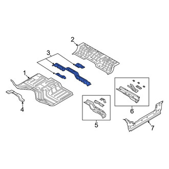 Ram OE - Rear Rearward Floor Pan Crossmember
