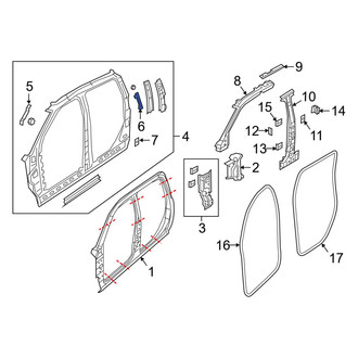 Ram OE - Rear Right Inner Uniside Bracket