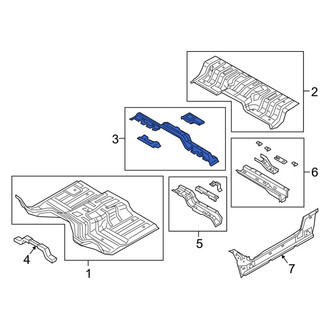 Ram OE - Rear Rearward Floor Pan Crossmember