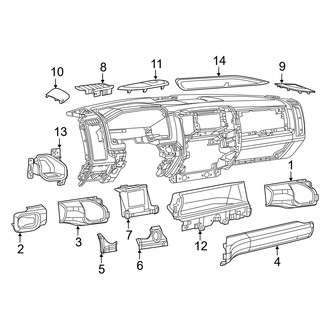Ram OE - Instrument Panel Components (Upper Components)