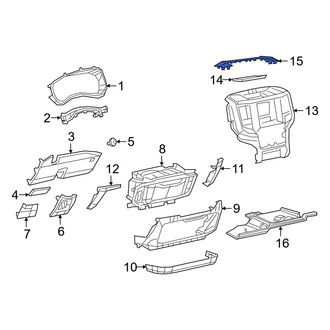 Ram OE - Upper Instrument Panel Molding