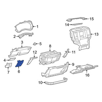 Ram OE - Inner Instrument Panel Bezel