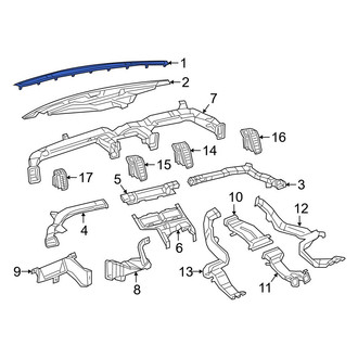 Ram OE - Front Dashboard Air Vent Trim