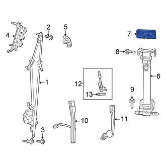 Ram OE - Front Seat Belt Trim Bezel