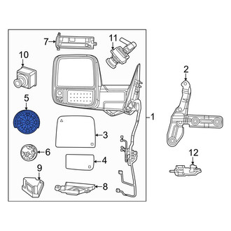 Ram OE - Front Left Upper Door Mirror Drive Motor