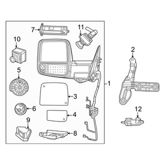 Ram OE - Front Door - Outside Mirrors (With Signal Lamp)