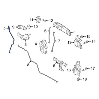 Ram OE - Front Left Door Lock Knob