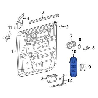 Ram OE - Front Left Door Window Lock-Out Switch