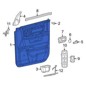 Ram OE - Front Right Inner Door Interior Trim Panel