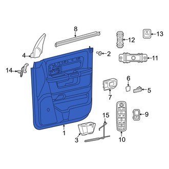 Ram OE - Rear Right Inner Door Interior Trim Panel