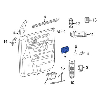 Ram OE - Rear Right Interior Door Handle Screw Cap