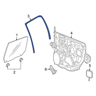 Ram OE - Rear Right Window Channel
