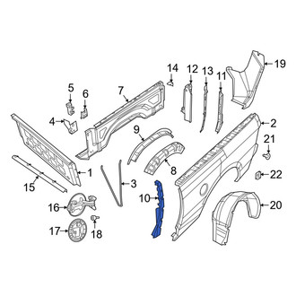 Ram OE - Rear Right Rearward Truck Bed Panel Reinforcement