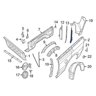 Ram OE - Rear Right Rearward Truck Bed Panel Reinforcement