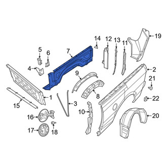 Ram OE - Rear Left Inner Truck Bed Panel