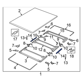 Ram OE - Rear Center Truck Bed Lid Weatherstrip